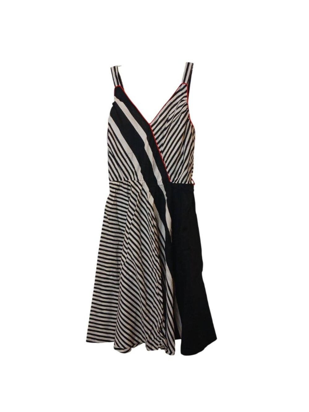 Mr. Joe Dress Striped Sleeveless Midi Womens Size 18 Made In USA VTG #I-11 - Picture 7 of 12